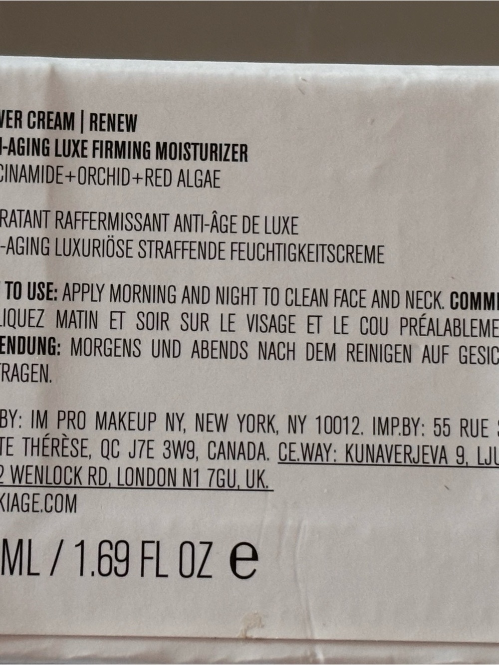 IL MAKIAGE Skin Power Cream Renew  50 ML / 1.69 Fl Oz - New with box - Picture 4 of 4